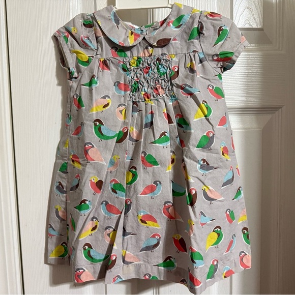 Baby Boden Smocked Bird Dress & Ruffle Butt Diaper Cover - Picture 2 of 8